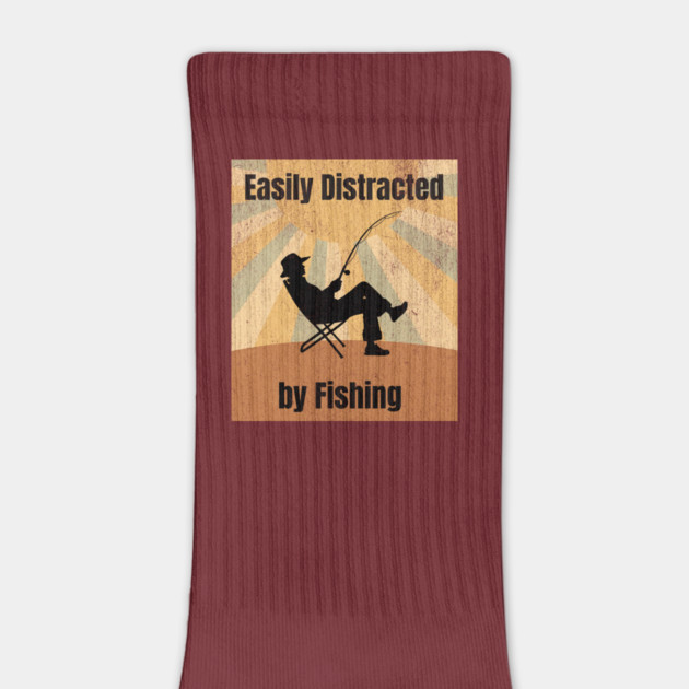 Easily Distracted by Fishing by DonWillisJrArt