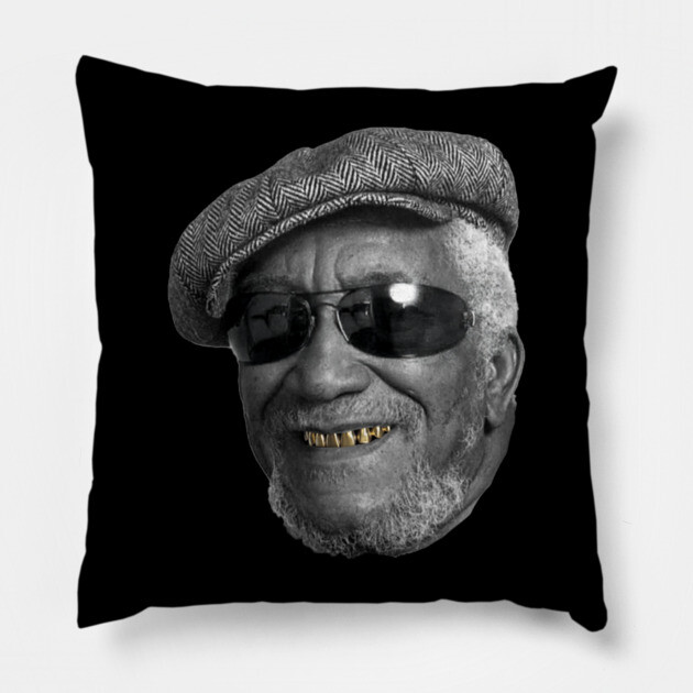 Fred Sanford Gold Grillz Pillow by UrbanLifeApparel