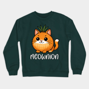 Meownion – Funny Cat Onion Crewneck Sweatshirt