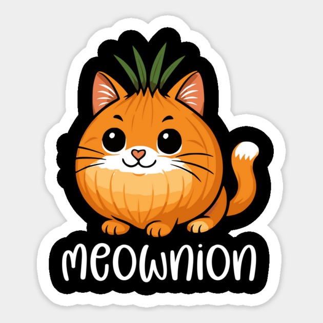 Meownion – Funny Cat Onion Magnet by Designed By Marty