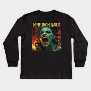 Nine Inch Nails // Medusa Kids Long Sleeve T-Shirt