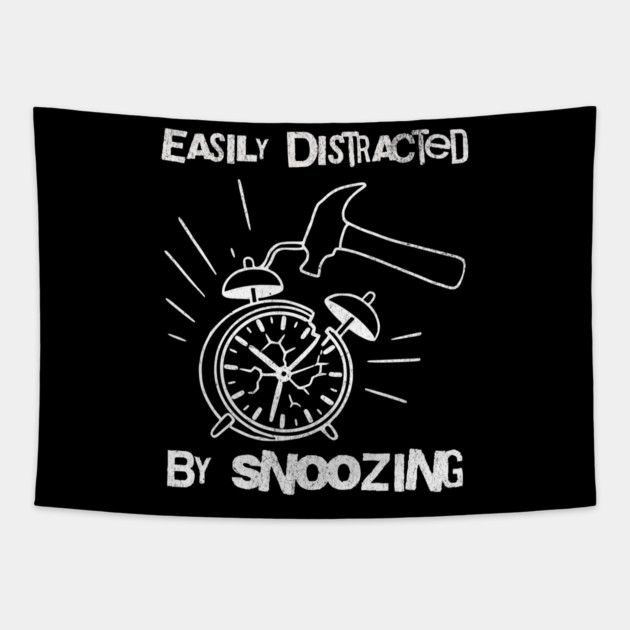Easily Distracted by Snoozing Tapestry by DonWillisJrArt