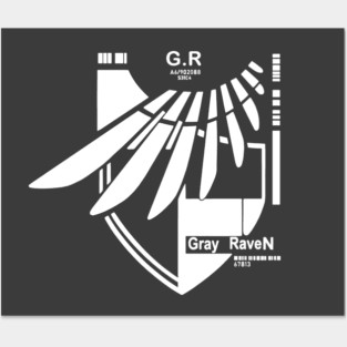 Gray Raven Logo Posters and Art