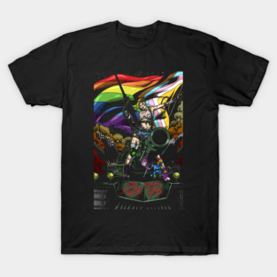 Tank Girl pride flag anarchist gay lesbian trans bisexual T-Shirt