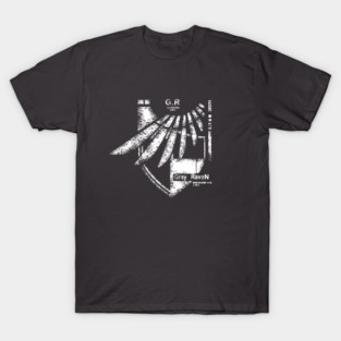 Gray Raven Logo Retro T-Shirt