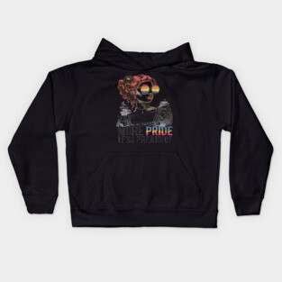 More Pride Less Prejudice LGBT Pride Month Kids Hoodie