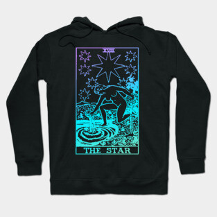 The Star Tarot Card Rider Waite Witchy Hoodie