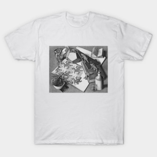 Maurits Escher, Reptiles, Surrealism, Optical Illusion, M. C. Escher Gift T-Shirt