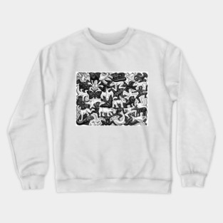 Maurits Escher, Filled Plane I - Vintage Art - Geometric Art - M. C. Escher Gift Crewneck Sweatshirt