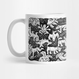 Maurits Escher, Filled Plane I - Vintage Art - Geometric Art - M. C. Escher Gift Mug