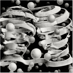 Maurits Escher, Bond of Unity, Surrealist Art Posters and Art