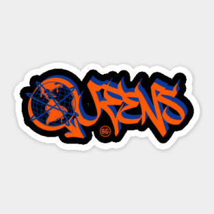 Tagged Out - Queens Sticker