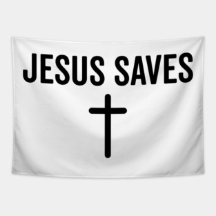 Jesus Saves Tapestry