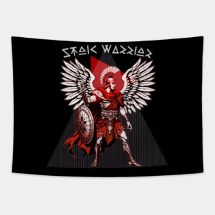 Stoic Warrior Symbol Tapestry