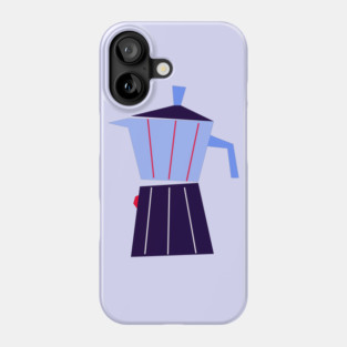 Blue Moka Pot Phone Case