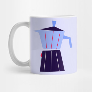 Blue Moka Pot Mug