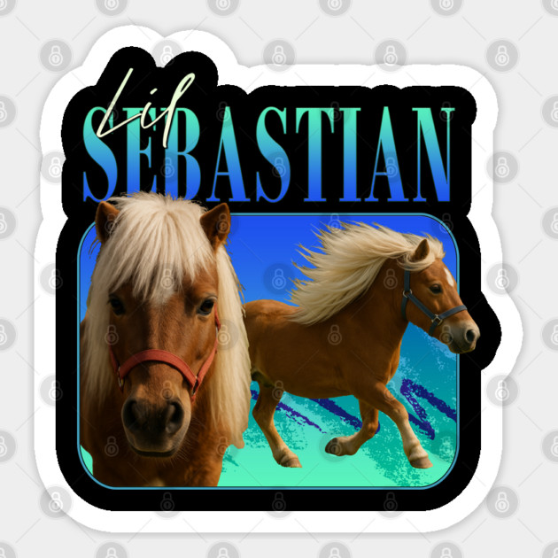 Retro Sunset Series  - Lil' Sebastian: Hooves of Legend Sticker by Tv Moments