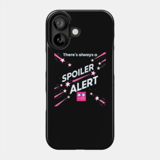 There's always a Spoiler Alert - White Letters, Romance Logo Phone Case