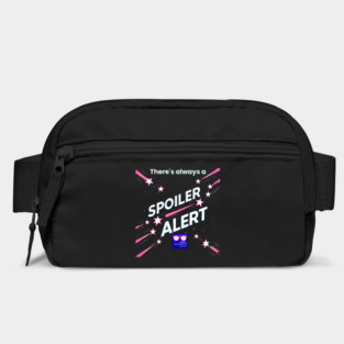 There's always a Spoiler Alert - White Letters, Nerdy Logo Bag