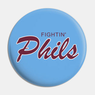 Retro Fightin' Phils Powder Blue Baseball Phillies Pin