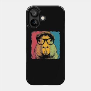 Dapper Capybara in Glasses – Quirky Animal Hipster Style Phone Case