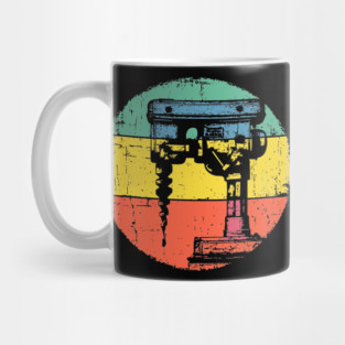 Retro Power Drill Art – Vintage Toolbox Wall Decor Design Mug