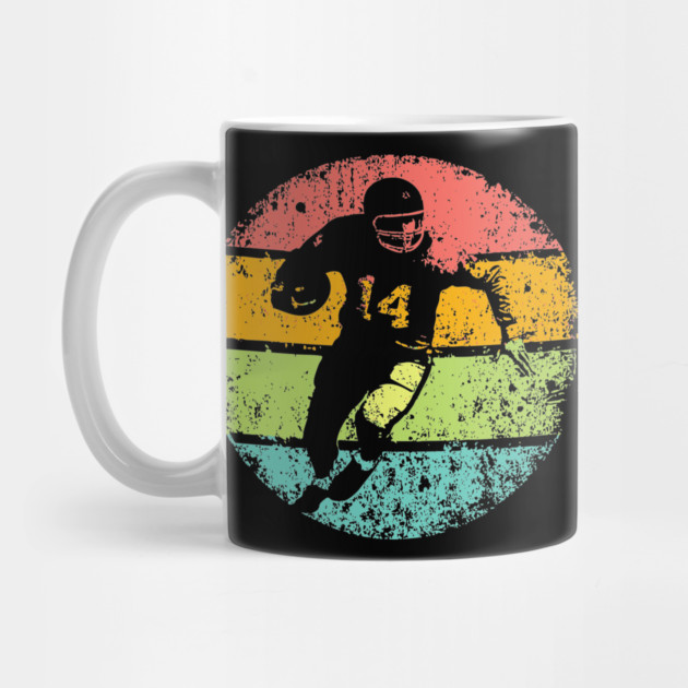 Vintage Football Runner – Retro Sports Action Art by TuncGK