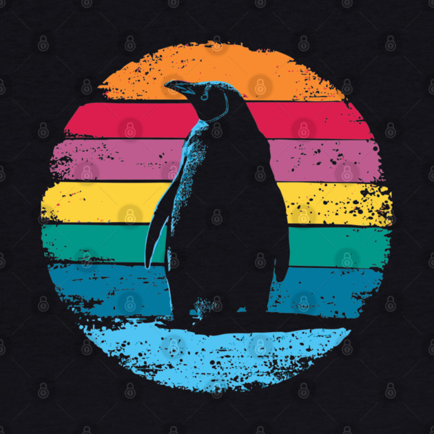 Retro Penguin Portrait – Vintage Arctic Bird Graphic by TuncGK