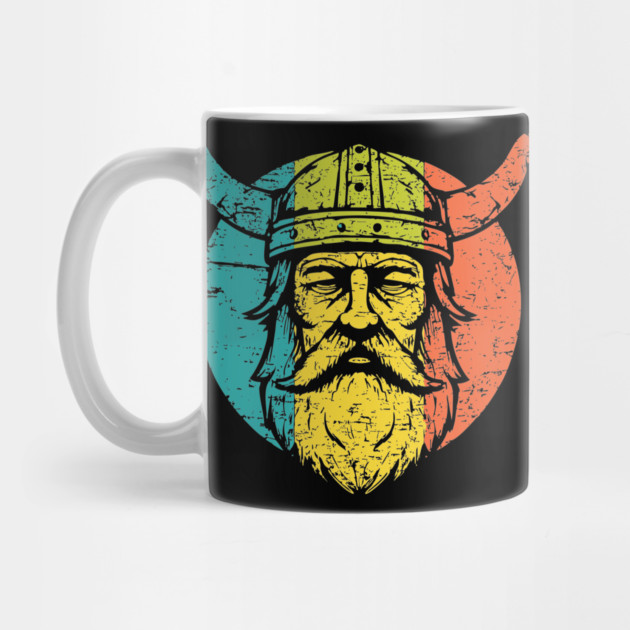 Retro Viking Warrior – Norse Mythology-Inspired Design by TuncGK