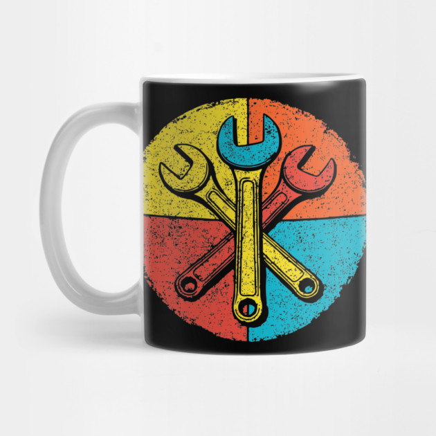Vintage Wrenches – Retro Mechanic Tools Design by TuncGK