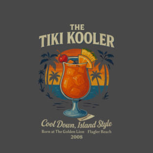 The Tiki Kooler – Retro Cocktail Tee T-Shirt