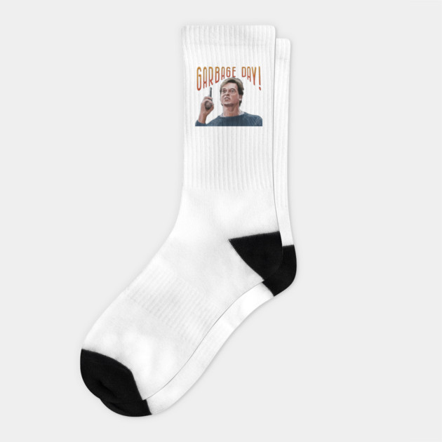 Silent Night Deadly Night Part 2: Garbage Day Socks by 51Deesigns