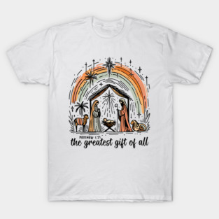 Jesus Nativity Christian Christmas Merry Christmas T-Shirt