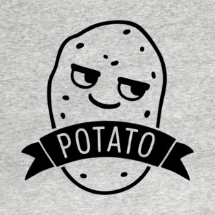 Potato Spud Lazy Lifestyle Sarcastic Humor T-Shirt