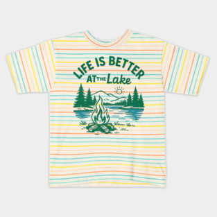 Life Is Better At The Lake Kids T-Shirt