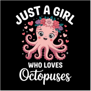 Sea Animals Lover Funny Women Girls Octopus Lovers Posters and Art