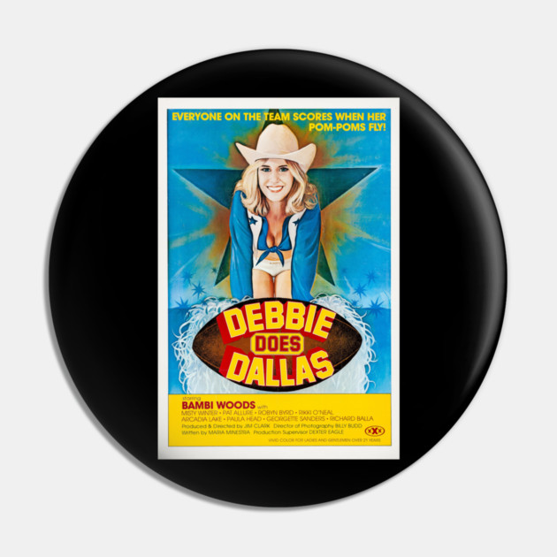 Debbie Does Dallas Classic Adult Movie Poster Pin by belownormal