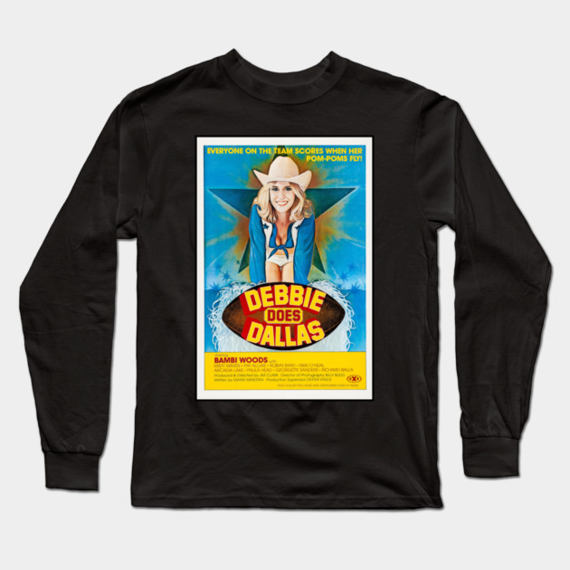 Debbie Does Dallas Classic Adult Movie Poster Long Sleeve T-Shirt by belownormal