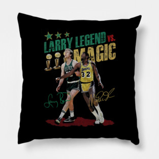 Magic Johnson Vs. Larry Bird Pillow