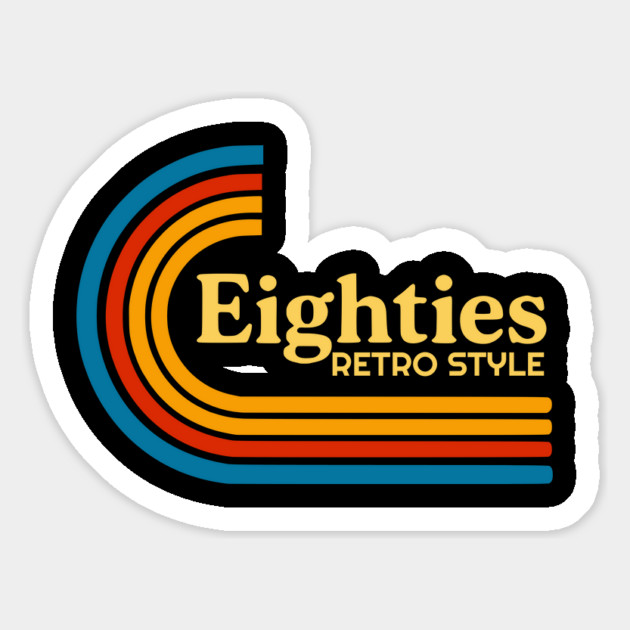 Eighties – Retro Style Magnet by Designed By Marty