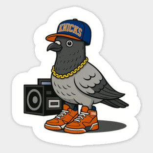 NYC Pigeon Knicks Sticker