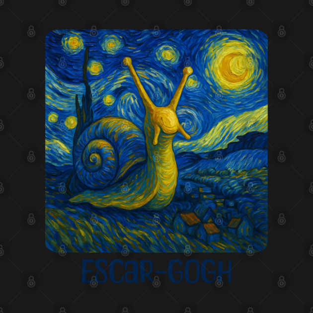 Escar-Gogh, Van Gogh's Starry Night Snail version by Luxinda