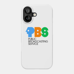 Vintage PBS Logo - Retro Public Broadcasting Service - 70s 80s Nostalgia Phone Case