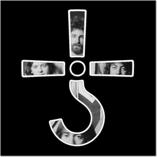 Blue Oyster Cult Logo Black and white Group Posters and Art