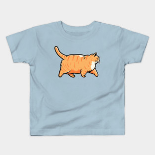Chonky Oh Lawd He Comin Ginger Cat Kids T-Shirt