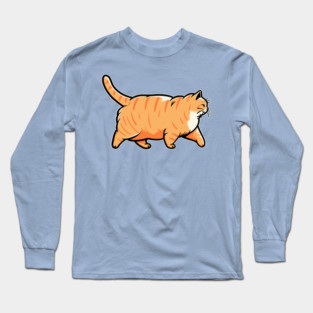 Chonky Oh Lawd He Comin Ginger Cat Long Sleeve T-Shirt