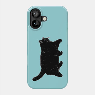 Black Chonky Oh Lawd He Comin Cat Phone Case