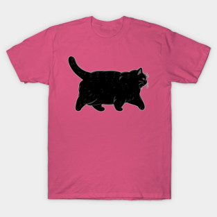 Black Chonky Oh Lawd He Comin Cat T-Shirt