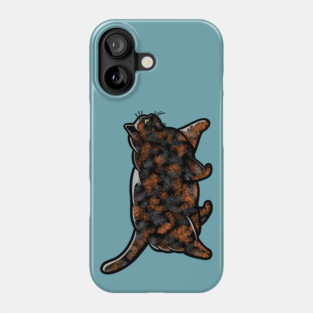 Chonky Oh Lawd She Comin Tortie Cat Phone Case