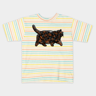 Chonky Oh Lawd She Comin Tortie Cat Kids T-Shirt